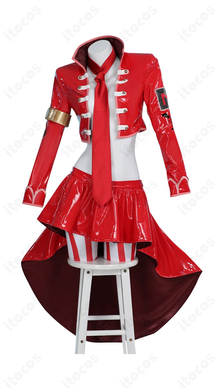 ONE PIECE ベロ・ベティ 東軍軍隊長コスプレ衣装の正面全体。軍帽・ネクタイまで高精度に再現した軍服セット。