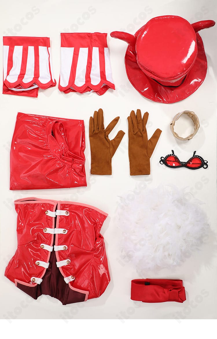 ベロ・ベティ 東軍軍隊長コスプレ衣装のセット内容一式。帽子・眼鏡含む7点セット。