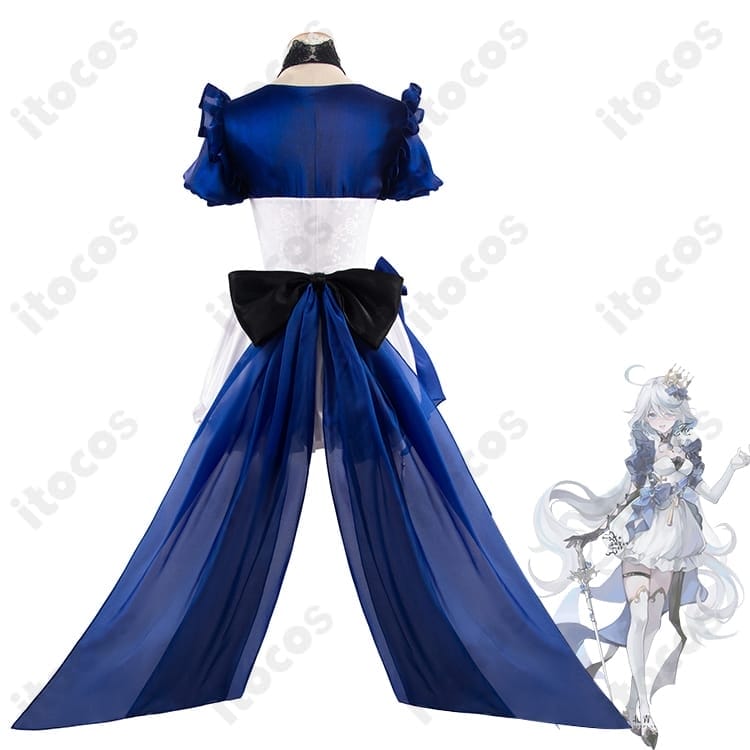 原神 フリーナ 水色アリス同人衣装 高再現で軽やか、撮影映え＆イベント快適 - 3枚目の画像