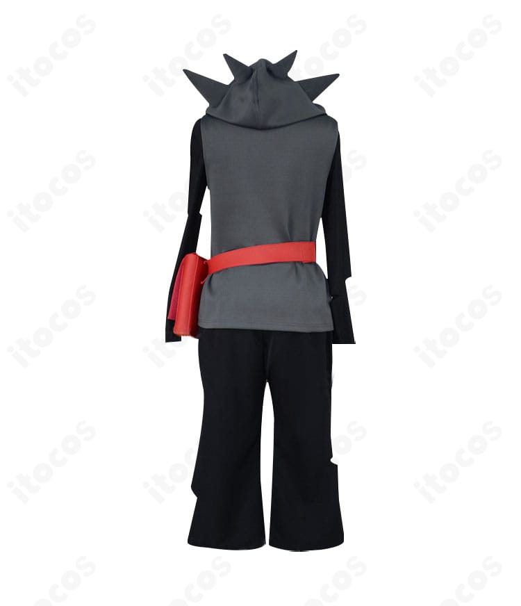 グラジオ コスプレ衣装の背面。トップスの切り替えとライン配置、フード周りまで再現したディテール