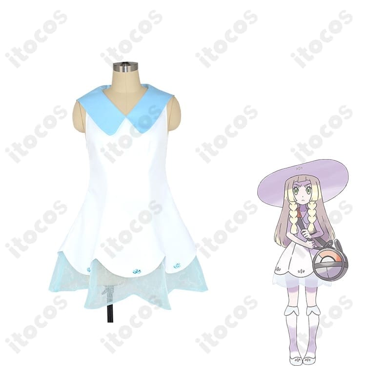 リーリエの清楚ワンピ&帽子セット 高再現で軽やか、イベントから撮影会まで活躍 - 4枚目の画像