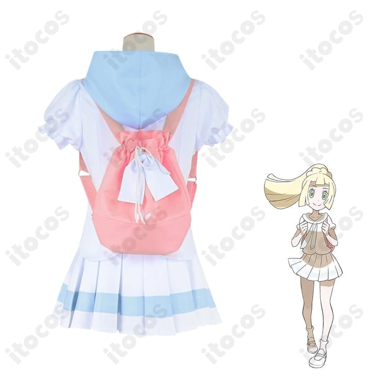 ポケットモンスターUSUM リーリエ コスプレ衣装 高再現でイベント・撮影に最適 - 2枚目の画像