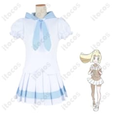 ポケットモンスターUSUM リーリエ コスプレ衣装 高再現でイベント・撮影に最適 - 3枚目の画像（サムネイル）