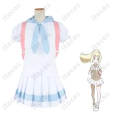 ポケットモンスターUSUM リーリエ コスプレ衣装 高再現でイベント・撮影に最適 - 1枚目の画像（サムネイル）