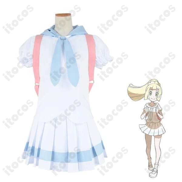 ポケットモンスターUSUM リーリエ コスプレ衣装 高再現でイベント・撮影に最適