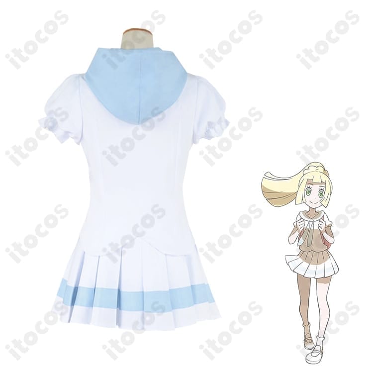 ポケットモンスターUSUM リーリエ コスプレ衣装 高再現でイベント・撮影に最適 - 4枚目の画像