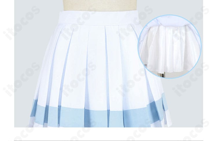 ポケットモンスターUSUM リーリエ衣装 スカートのフレアとフリル感。動きに映えるシルエット。