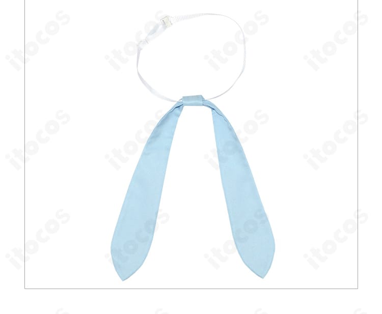 ポケットモンスターUSUM リーリエ衣装 襟元装飾のアップ。スカーフの結び目まで美しく再現。