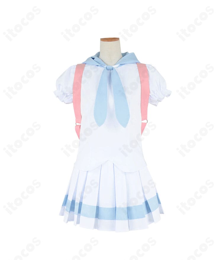 ポケットモンスターUSUM リーリエのコスプレ衣装 正面全体。清楚な配色と高再現シルエットでイベント・撮影向け。