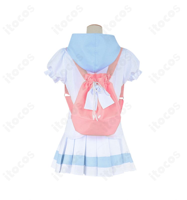 ポケットモンスターUSUM リーリエのコスプレ衣装 背面全体。背中のラインと丈感まで丁寧に再現。