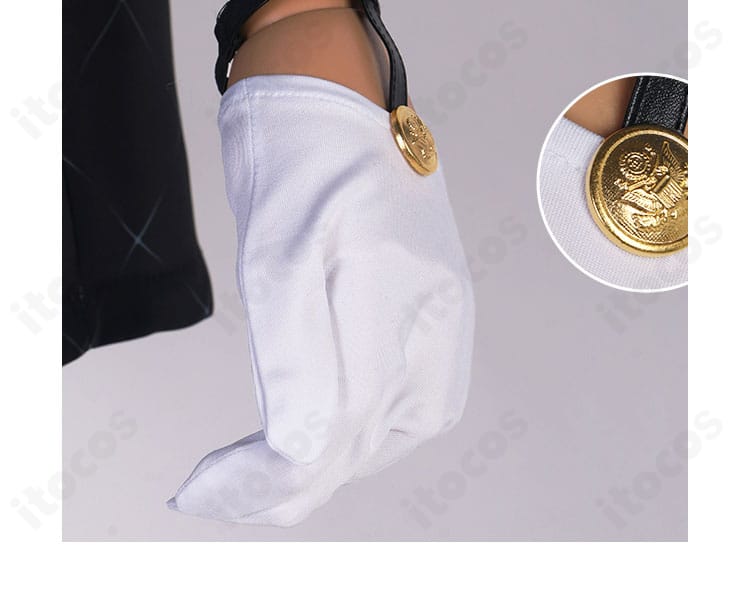 崩壊：スターレイル ミーシャ衣装 手袋ディテール。装飾の工夫で手元まで端正に表現