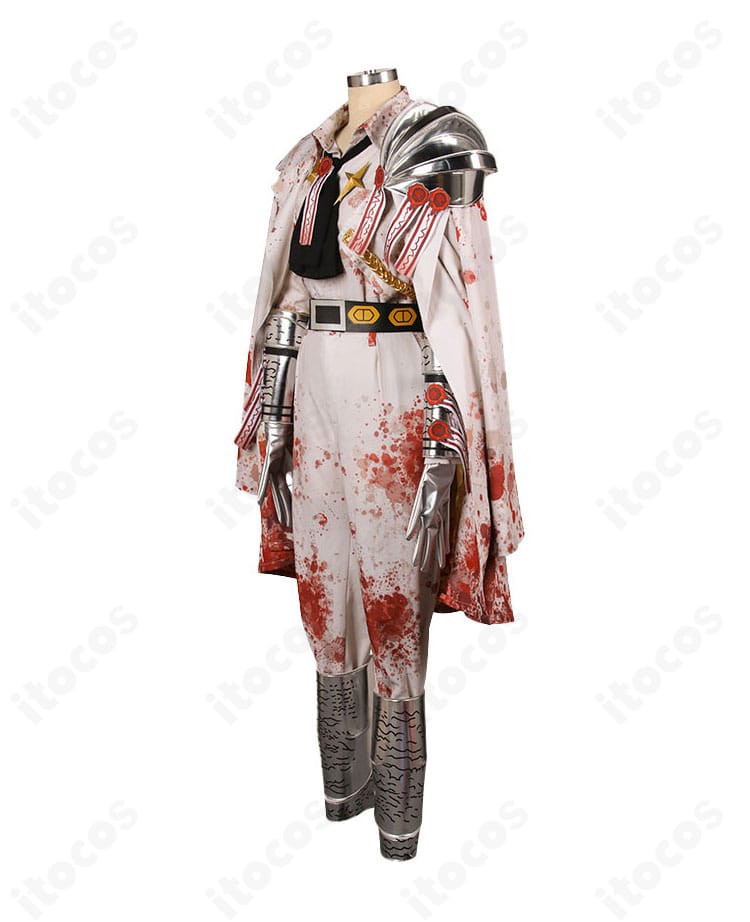 Limbus Company シンクレア衣装・側面。体のラインに沿うコートと装飾のバランスを確認できる角度