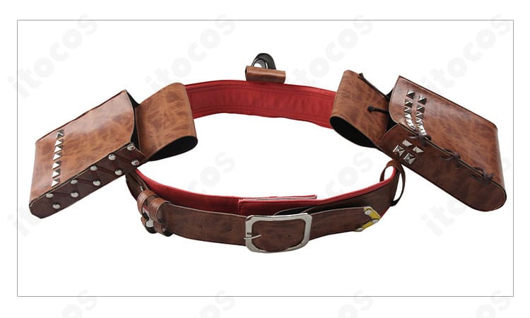 シドニー・オールム衣装の腰帯ディテール。ベルトとポーチのバランスと機能性を確認。