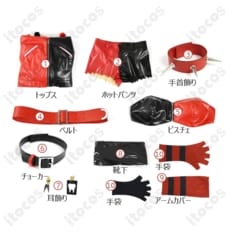 ハーレイ・クイン アニメ版コスプレ衣装｜高再現で動きやすく、イベント・撮影に最適 - 4枚目の画像（サムネイル）