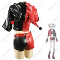 ハーレイ・クイン アニメ版コスプレ衣装｜高再現で動きやすく、イベント・撮影に最適 - 2枚目の画像（サムネイル）