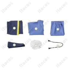 壬氏（ジンシ） 子供用コスプレ衣装｜中華風官服を高再現、軽量で動きやすく撮影に最適 - 4枚目の画像（サムネイル）