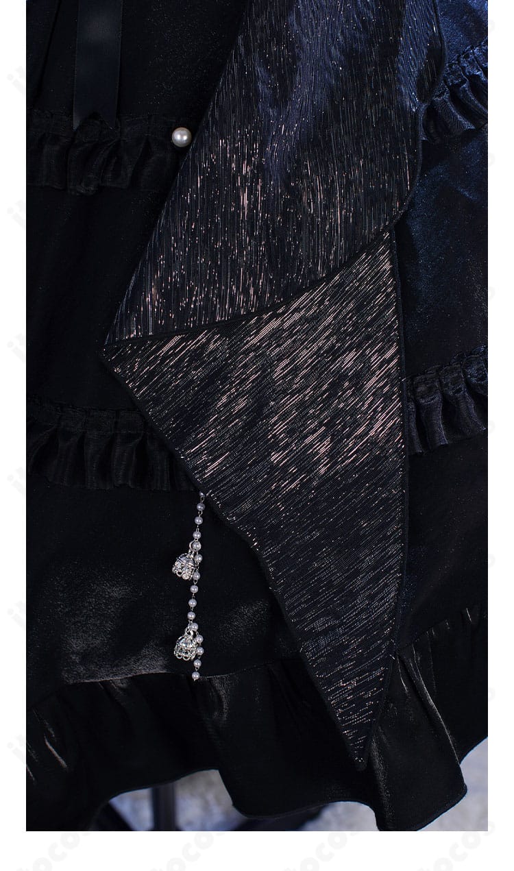 無期迷途 ハーメル ドレス裾（衣摆）の装飾。縁取りと曲線ラインがエレガントに映える詳細画像。