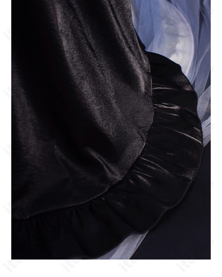 無期迷途 ハーメル スカート後部の装飾。豪華な尾部デザインとレイヤー構成を示す画像。