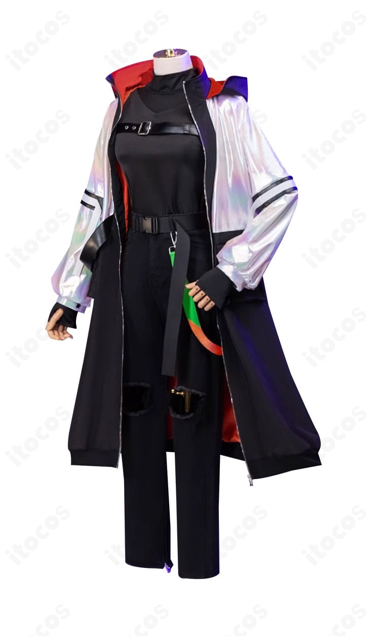 天馬司 サイバーパンクデッドボーイ 衣装の側面ディテール（袖ラインとシルエット）