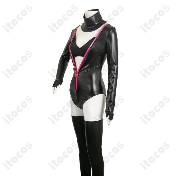 ハズビン・ホテル エンジェル・ダスト再現レオタード衣装｜動きやすく撮影映え、イベント対応 - 2枚目の画像