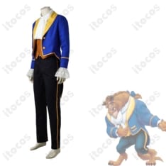 美女と野獣 野獣 王子衣装コスプレ 高再現・快適設計 豪華5点セットで活躍 - 3枚目の画像（サムネイル）