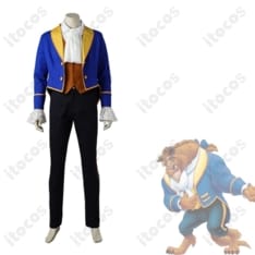 美女と野獣 野獣 王子衣装コスプレ 高再現・快適設計 豪華5点セットで活躍 - 1枚目の画像（サムネイル）