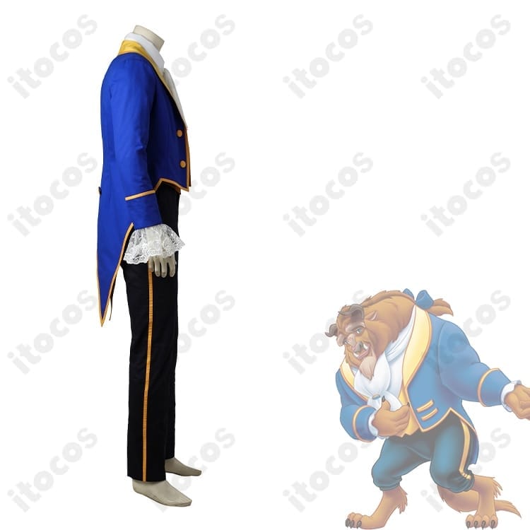 美女と野獣 野獣 王子衣装コスプレ 高再現・快適設計 豪華5点セットで活躍 - 2枚目の画像