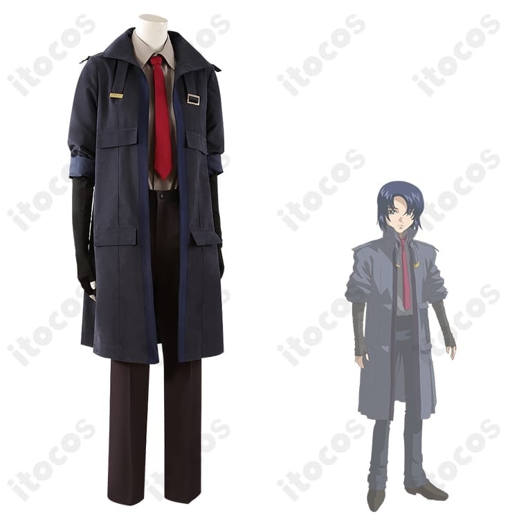 アスラン・ザラ 劇場版トレンチコート制服 高再現・快適設計のコスプレ衣装セット - 2枚目の画像