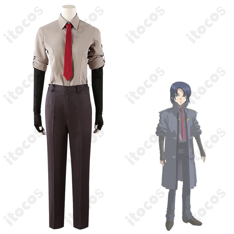 アスラン・ザラ 劇場版トレンチコート制服 高再現・快適設計のコスプレ衣装セット - 4枚目の画像