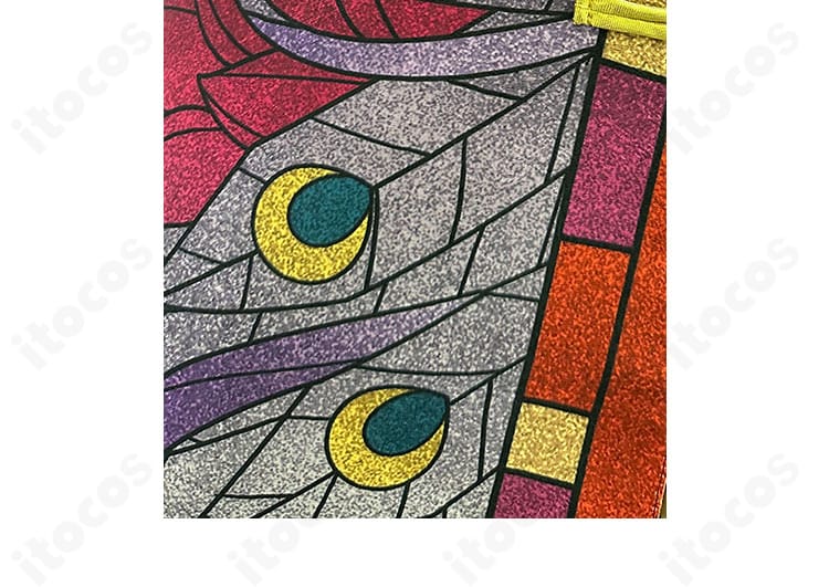 黒川イザナ衣装の柄装飾ディテール。キャラクターイメージを反映した模様の再現度がわかる画像