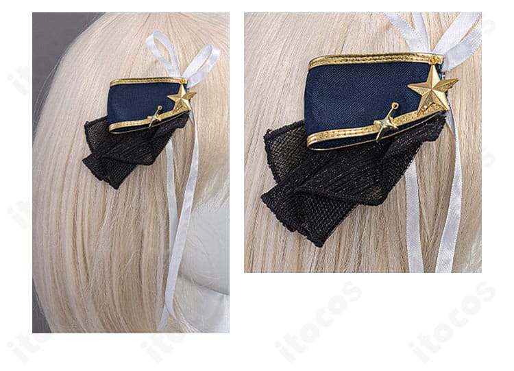 有馬かなの髪飾りディテール。アイドルらしい可愛いモチーフと質感が伝わるアップ。