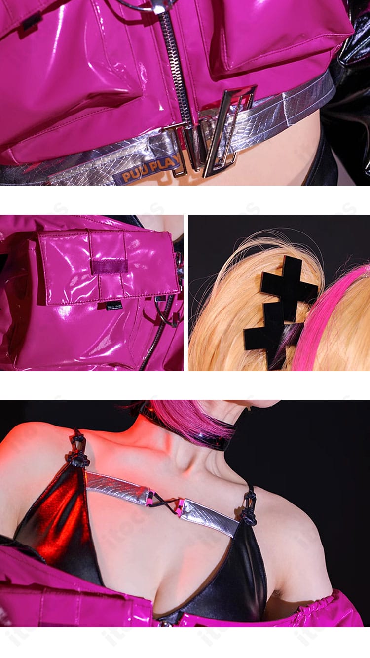 無期迷途 ニノのコスプレ衣装の小物クローズアップ。ヘアピンとチョーカーのデザインと質感。