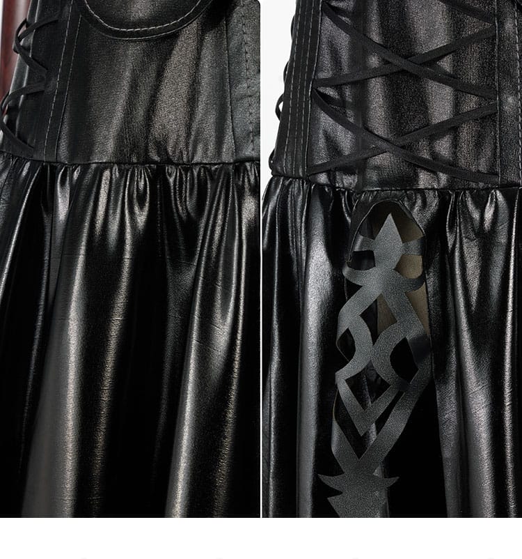 ヨルハ五一式軍装:術 装飾ディテールの近接。マット質感とフィット感で上品な仕上がり。