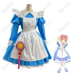 カードキャプターさくら 木之本桜 アリス/メイド衣装 高再現で可愛いシルエット、撮影やイベントに最適 - 1枚目の画像（サムネイル）