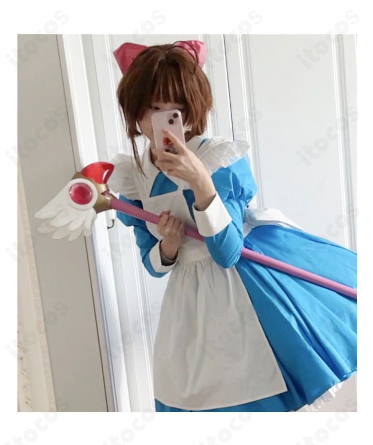 木之本桜 アリス/メイド衣装の扮装例。イベントやスタジオ撮影で映える可憐なコーディネートイメージ