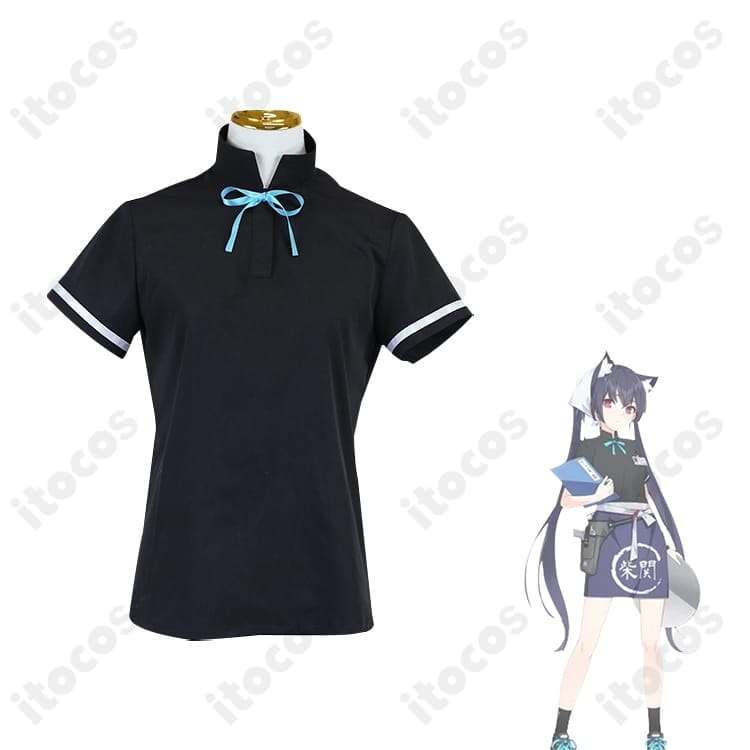 黒見セリカ 柴関ラーメン制服コスプレ 高再現で動きやすい和風デザイン、撮影会にも最適 - 5枚目の画像