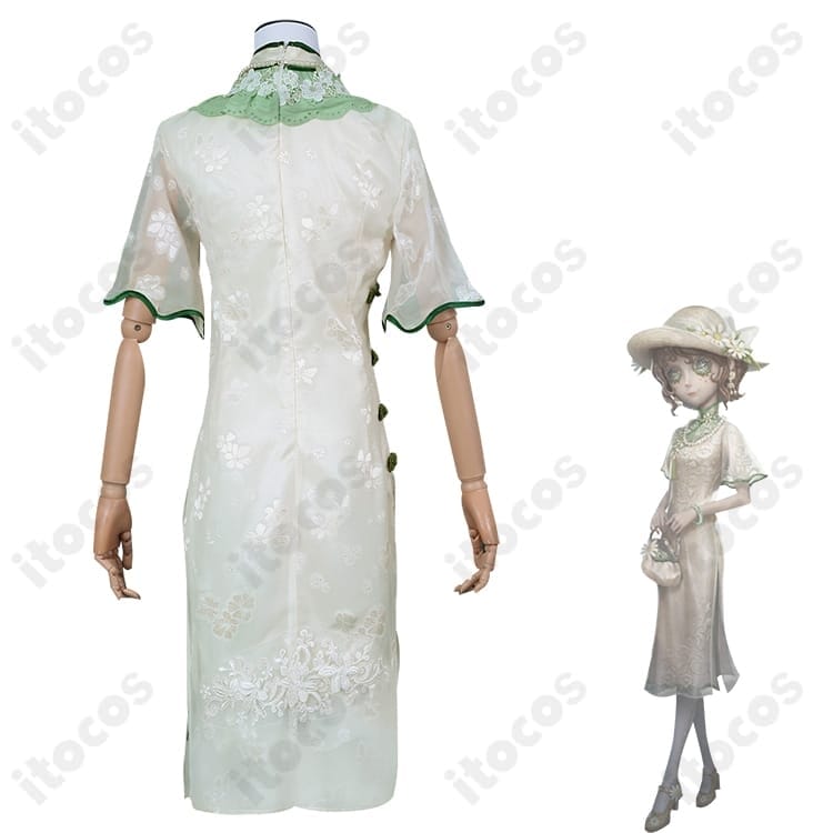 第五人格 庭師（エマ・ウッズ）初晴 コスプレ衣装。上品なチャイナ風で高再現、撮影・イベントに最適 - 4枚目の画像