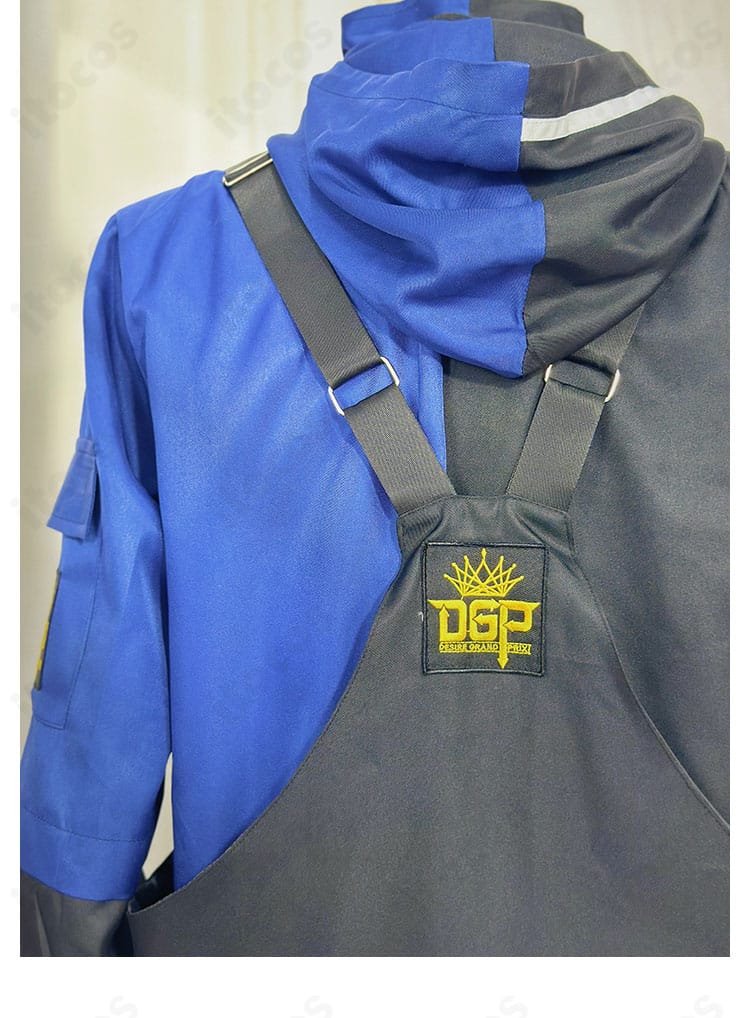 浮世英寿 コスプレの背面ディテール。背中の装飾やデザイン要素にフォーカスした近接画像