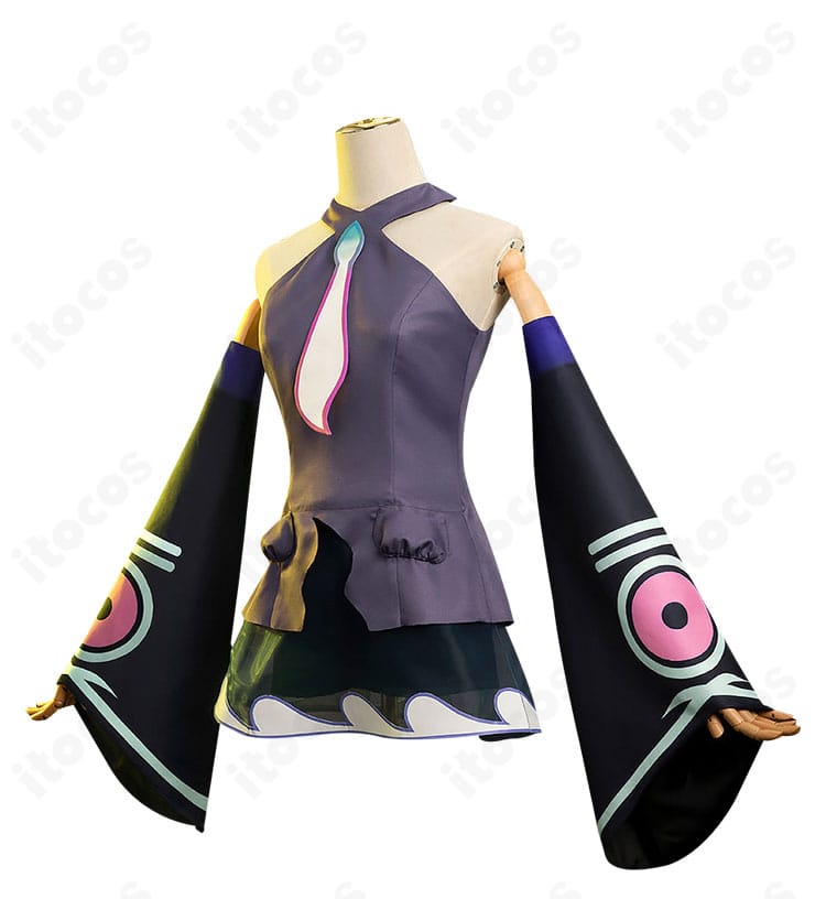 初音ミク ムウマージ コラボ衣装の側面シルエット画像