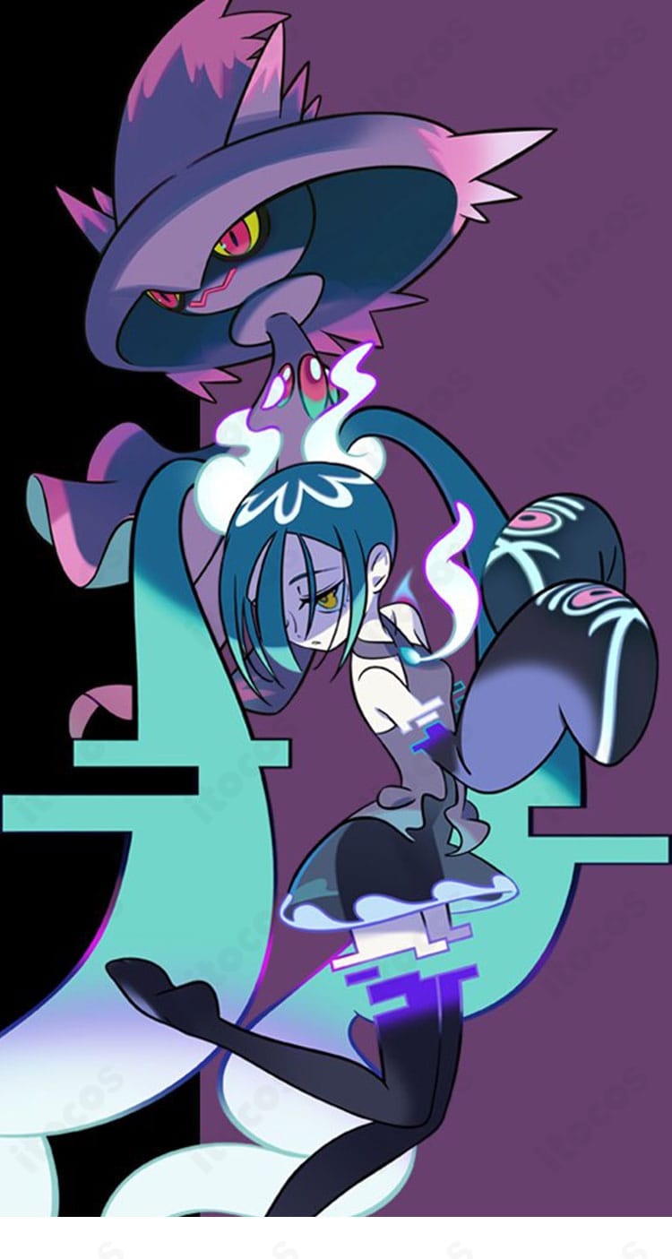 初音ミク ムウマージ コラボ衣装の着用イメージ（キャラクター参照）