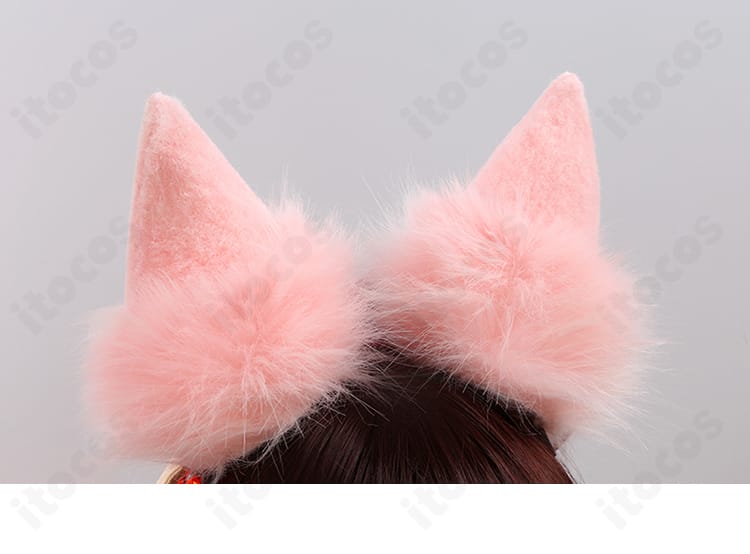 姫宮桃李 コスプレ衣装 ヘアバンド背面。丁寧な仕上げと留め部分の構造が分かるカット。