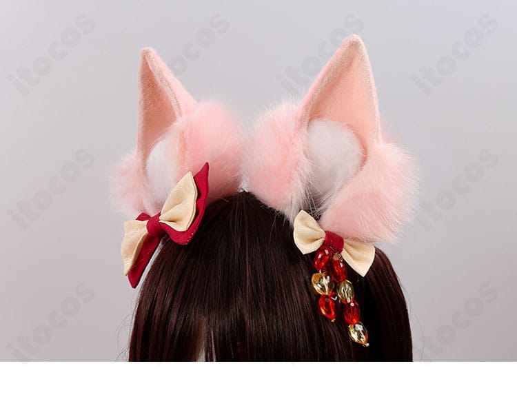 姫宮桃李 コスプレ衣装のヘアアクセサリー。頭飾りの形状と質感を示すディテール画像。