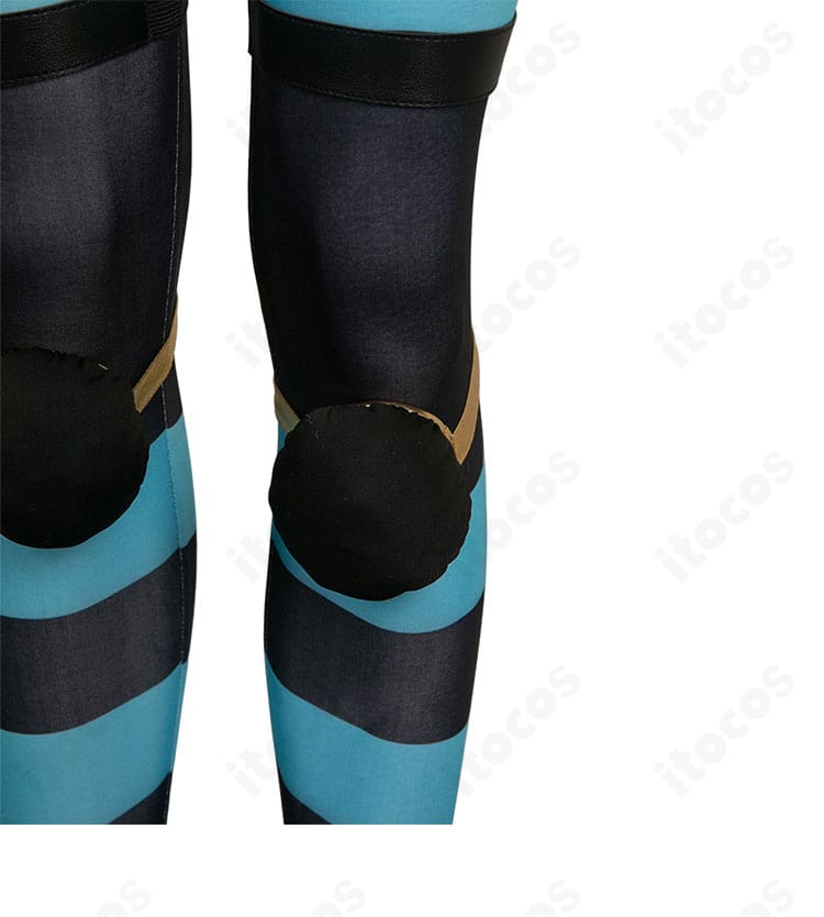 ヨーク（PUNK-06 欲）衣装のパンツ周りディテール。ベルトや装飾の配置でキャラクター性を表現。