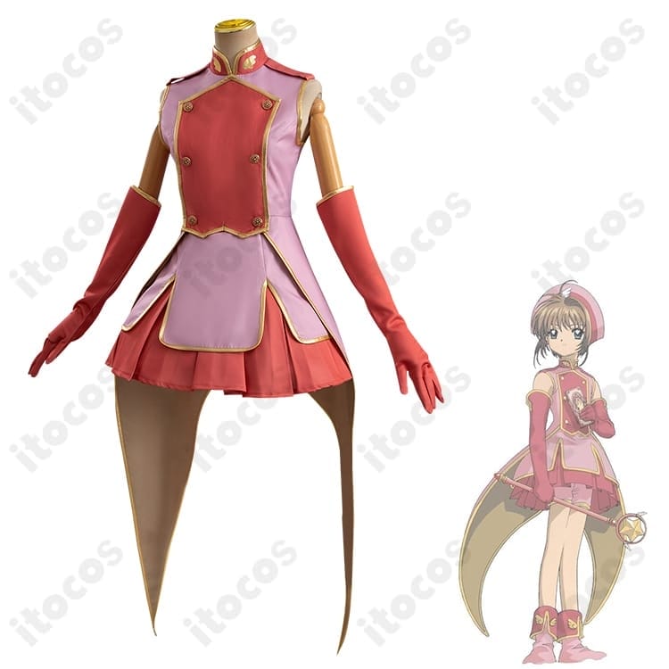 木之本桜 劇場版『封印されたカード』コスプレ衣装｜高再現設計で撮影もイベントも快適 - 2枚目の画像