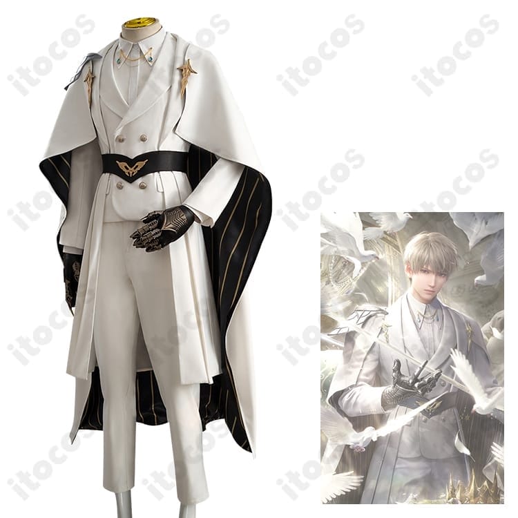 恋と深空 セイヤ コスプレ衣装 ゲーム版。騎士風の重厚シルエットで高再現、イベントと撮影に最適 - 2枚目の画像