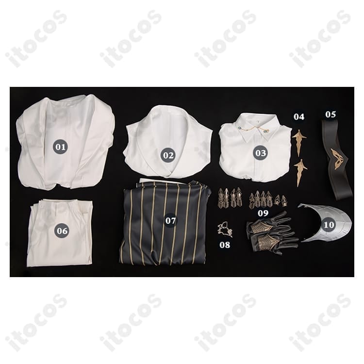 恋と深空 セイヤ コスプレ衣装 ゲーム版。騎士風の重厚シルエットで高再現、イベントと撮影に最適 - 4枚目の画像