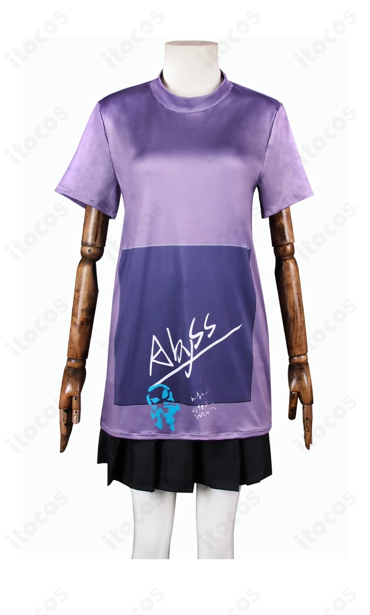 キララ衣装のインナーTシャツ短袖部の近接。肌当たりと可動性を意識した作り