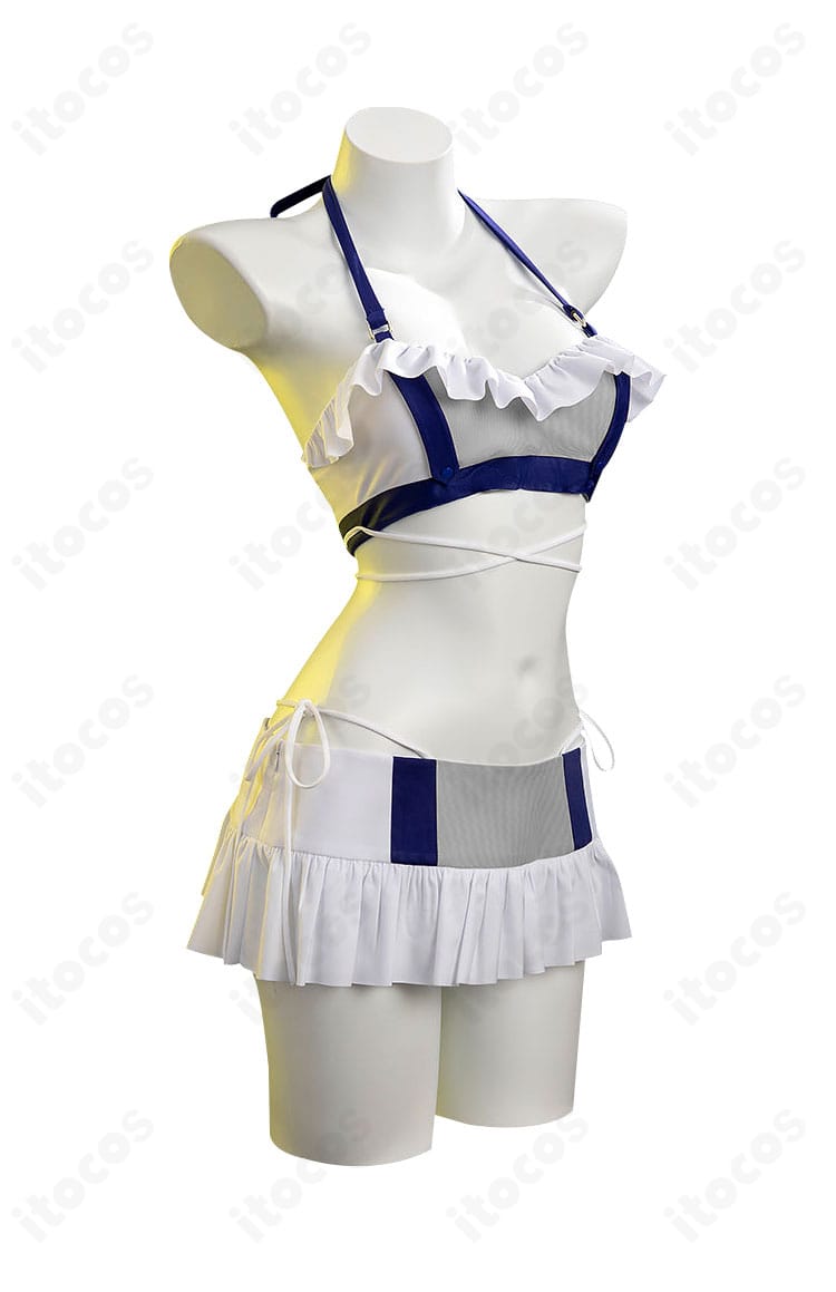 ティファ・ロックハート シャインフリッパー水着 右側面。サイドの紐とカットラインのフィット感を示す角度