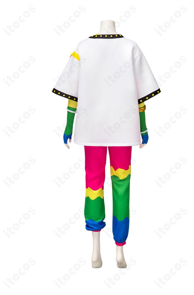 初音ミク ペラップコラボ衣装の背面全体像。背面装飾と縫製ラインが見える画像