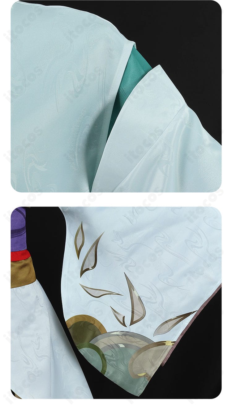 鏡音レン 陰陽師コラボ衣装の袖デザイン。和風の意匠と刺繍を忠実に表現。